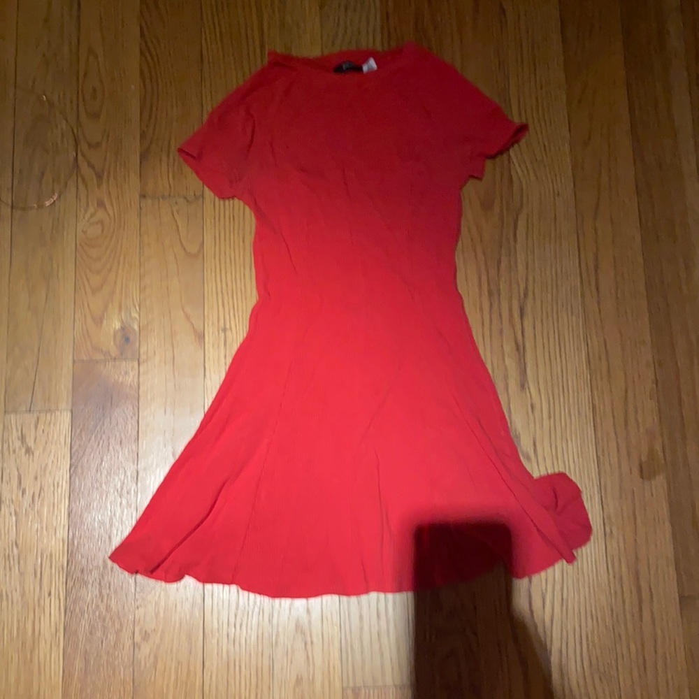 bdg bright red dress